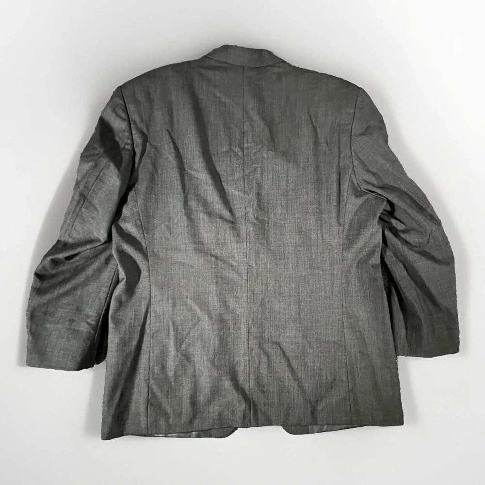 Ralph Lauren Sport Coat Mens‎ 46R Charcoal Grey 3-Button Wool Blazer Canada Made